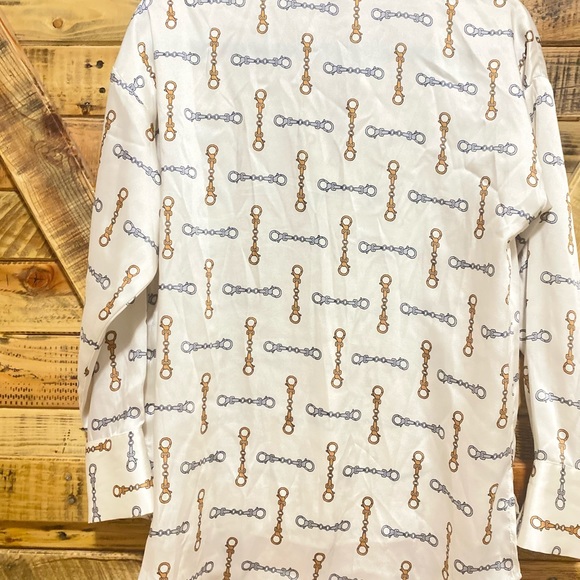 Zara Basic print blouse size S - Picture 3 of 7